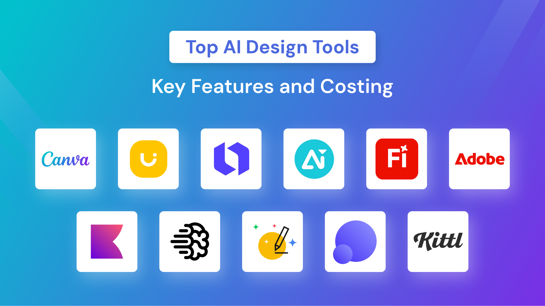 Top AI Design Tools: Key Features and Costing
